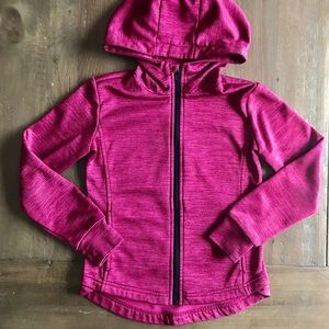 Zella Z by Zella girls zipper jacket burgundy 7/8